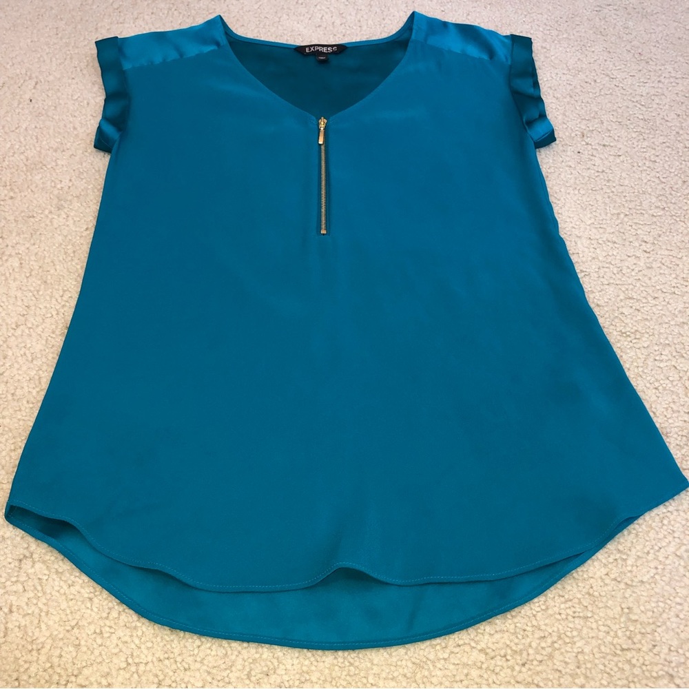 Express teal/blue Blouse - Picture 4 of 9
